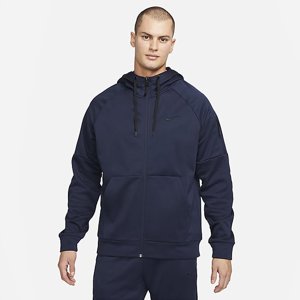 Mens Blue Hoodies Pullovers. Nike